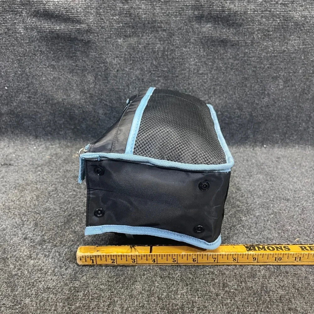 BeautiControl‎ 2 Piece Travel Cosmetic Bag Set Black Blue Professional Organizer